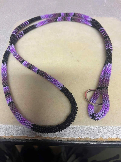 Handmade beaded lanyard design 9 from Thunder Bay